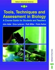 Front cover of Tools, techniques and assessment in biology by John Adds