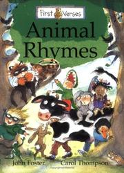 Cover of Animal rhymes by Carol Thompson