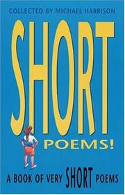 Front cover of A Book of Very Short Poems by Michael Harrison