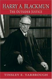 Cover of Harry A. Blackmun by Tinsley Yarbrough