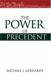 Front cover of The power of precedent by Michael J. Gerhardt