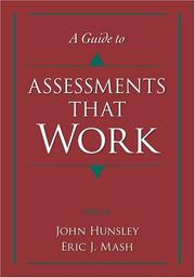 Cover of A guide to assessments that work by John Hunsley
