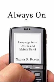 Cover of Always On by Naomi S. Baron