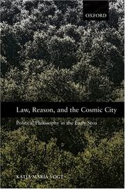 Cover of Law, Reason, and the Cosmic City by Katja Maria Vogt