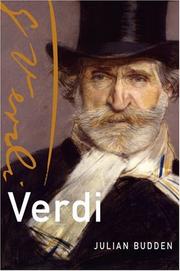 Cover of Verdi by Julian Budden