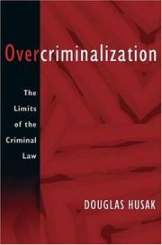 Cover of Overcriminalization by Douglas Husak