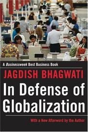 Cover of In Defense of Globalization by Jagdish Bhagwati