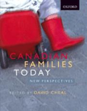 Front cover of Canadian Families Today by David Cheal