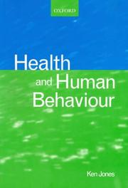 Cover of Health and human behaviour by Jones, Ken