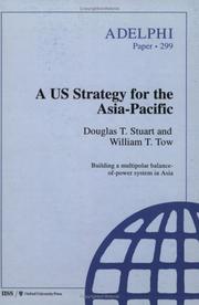 Front cover of A US strategy for the Asia-Pacific by Douglas T. Stuart