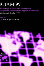 Front cover of ICIAM 1999 by International Conference on Industrial and Applied Mathematics (4th 1999)