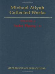 Front cover of Michael Atiyah: Collected Works: Volume 3: Index Theory by Michael Atiyah