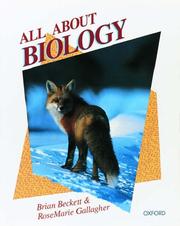 Front cover of All about biology by B.S. Beckett