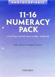Cover of 11-16 Numeracy by Abigail Twyman