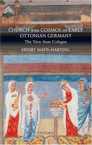 Front cover of Church and cosmos in early Ottonian Germany by Henry Mayr-Harting