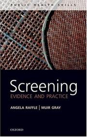 Cover of Screening by J. A. Muir Gray