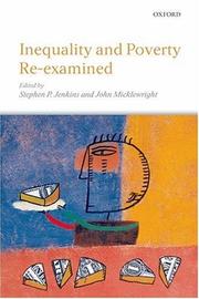 Front cover of Inequality and Poverty Re-Examined by  Stephen P. Jenkins
