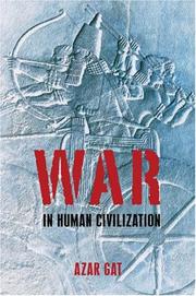 Front cover of War in human civilization by Azar Gat