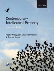 Cover of Contemporary intellectual property by Hector L. MacQueen