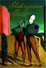 Front cover of Shakespeare in parts by Simon Palfrey