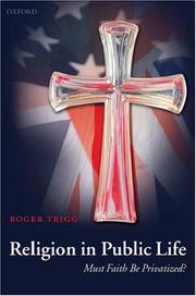 Front cover of Religion in public life by Roger Trigg