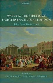Front cover of Walking the streets of eighteenth-century London by Clare Brant