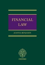Cover of Financial law by Joanna Benjamin