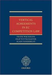 Front cover of Vertical agreements in EC competition law by Frank Wijckmans