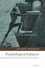 Cover of Psychological Subjects by Mathew Thomson
