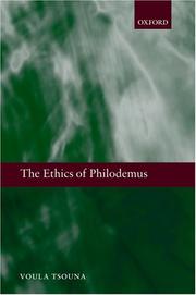 Front cover of The Ethics of Philodemus by Voula Tsouna