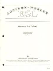 Cover of Addison-Wesley ESL Placement Test Package (Reproducible Blackline Masters) by J. Michael O'Malley