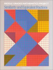 Front cover of Similarity and Equivalent Fractions (Middle Grades Mathematics Project) by Glenda Lappan