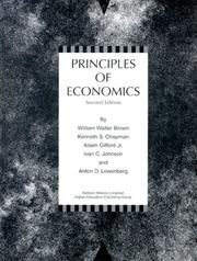 Front cover of Principles of Economics by Brown