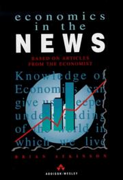 Front cover of Economics in the News by G.B.J. Atkinson