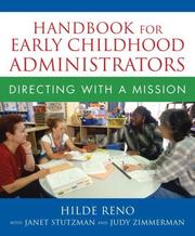 Front cover of Handbook for early childhood administrators by Hilde Reno