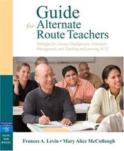 Cover of Guide for alternate route teachers by Frances A. Levin