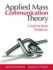 Cover of Applied mass communication theory by Jack Rosenberry