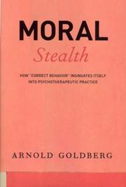 Cover of Moral Stealth by Arnold Goldberg