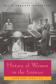 Cover of History of Women in the Sciences by Sally Gregory Kohlstedt
