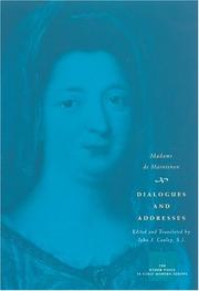 Cover of Dialogues and Addresses (The Other Voice in Early Modern Europe) by Madame de Maintenon