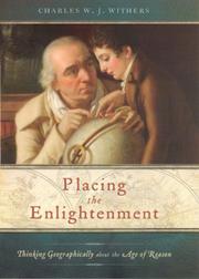 Front cover of Placing the Enlightenment by Charles W. J. Withers