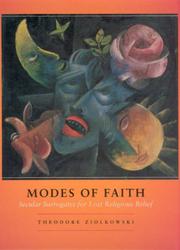Front cover of Modes of Faith by Theodore Ziolkowski