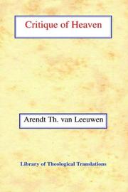 Cover of Critique of Heaven by Arend Theodoor Van Leeuwen