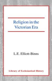 Cover of Religion in the Victorian era by Leonard Elliott Elliott-Binns
