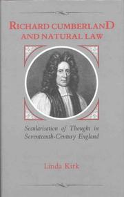 Front cover of Richard Cumberland and natural law by Linda Kirk