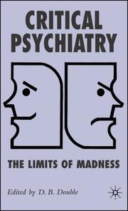 Cover of Critical Psychiatry by D.B. Double
