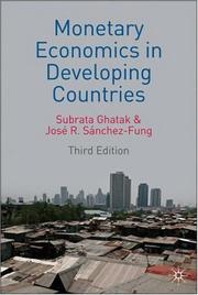 Cover of MONETARY ECONOMICS IN DEVELOPING COUNTRIES by Subrata Ghatak