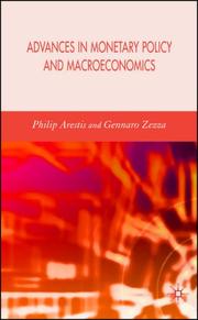Front cover of Advances in monetary policy and macroeconomics by Philip Arestis