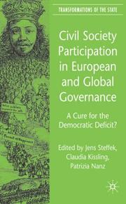 Front cover of Civil society participation in European and global governance by Jens Steffek