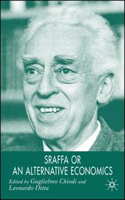 Front cover of Sraffa or an Alternative Economics by Guglielmo Chiodi